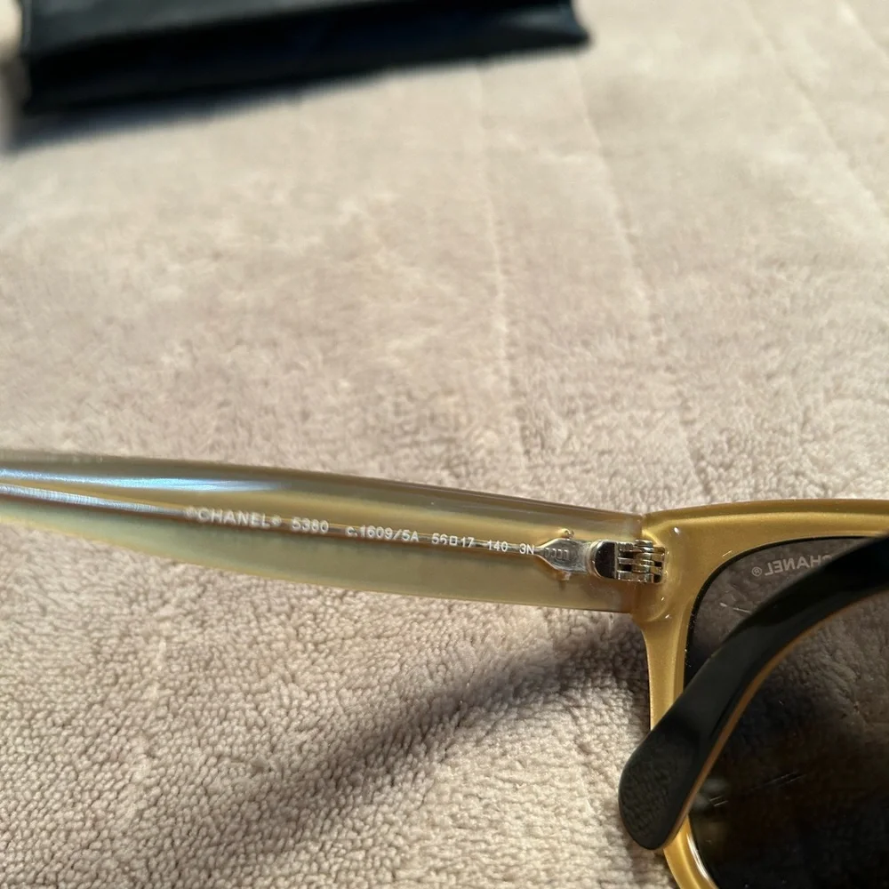 Chanel Black Oversized Sunglasses with Case